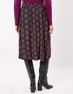 Flared flowing knit midi skirt femme Princesse Nomade