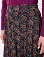 Flared flowing knit midi skirt femme Princesse Nomade