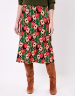 Flared flowing knit midi skirt femme Princesse Nomade