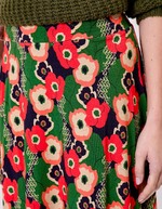 Flared flowing knit midi skirt femme Princesse Nomade