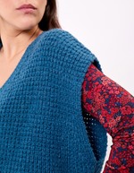 Fancy knit sleeveless sweater femme Princesse Nomade