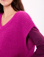 Fancy knit sleeveless sweater femme Princesse Nomade