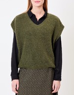 Fancy knit sleeveless sweater femme Princesse Nomade