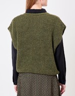 Fancy knit sleeveless sweater femme Princesse Nomade