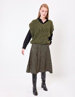 Fancy knit sleeveless sweater femme Princesse Nomade
