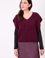 Fancy knit sleeveless sweater femme Princesse Nomade