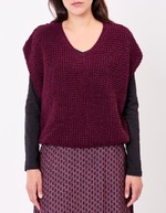 Fancy knit sleeveless sweater femme Princesse Nomade