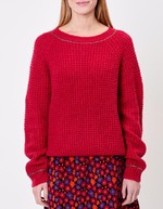 Women’s plain knit cropped sweater femme Princesse Nomade