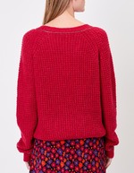 Women’s plain knit cropped sweater femme Princesse Nomade