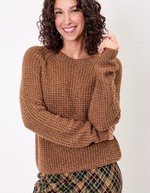 Women’s plain knit cropped sweater femme Princesse Nomade