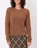 Women’s plain knit cropped sweater femme Princesse Nomade