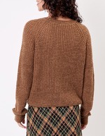 Women’s plain knit cropped sweater femme Princesse Nomade