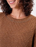 Women’s plain knit cropped sweater femme Princesse Nomade