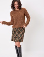 Women’s plain knit cropped sweater femme Princesse Nomade