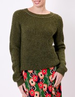Women’s plain knit cropped sweater femme Princesse Nomade