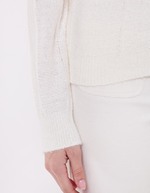 Fancy knit round-neck sweater femme Princesse Nomade