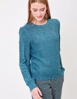 Fancy knit round-neck sweater femme Princesse Nomade