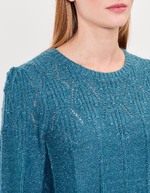 Fancy knit round-neck sweater femme Princesse Nomade