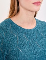 Fancy knit round-neck sweater femme Princesse Nomade