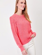 Fancy knit round-neck sweater femme Princesse Nomade