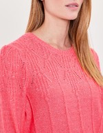 Fancy knit round-neck sweater femme Princesse Nomade