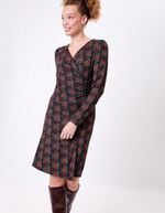 Flowing knit wrap-style dress femme Princesse Nomade