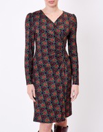 Flowing knit wrap-style dress femme Princesse Nomade