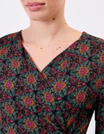 Flowing knit wrap-style dress femme Princesse Nomade