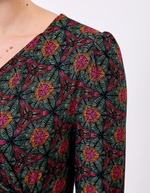 Flowing knit wrap-style dress femme Princesse Nomade