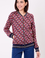 Organic jacquard knit teddy jacket femme Princesse Nomade