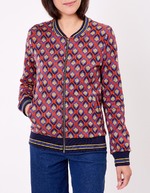 Organic jacquard knit teddy jacket femme Princesse Nomade
