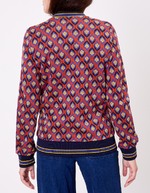 Organic jacquard knit teddy jacket femme Princesse Nomade