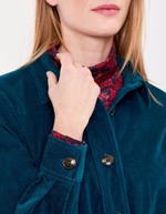 Belted mid-length corduroy jacket femme Princesse Nomade