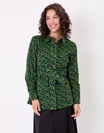 Belted mid-length corduroy jacket femme Princesse Nomade