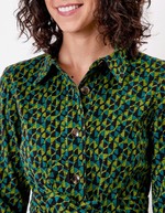 Belted mid-length corduroy jacket femme Princesse Nomade