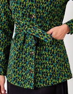 Belted mid-length corduroy jacket femme Princesse Nomade