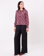 Organic jacquard knit short jacket femme Princesse Nomade