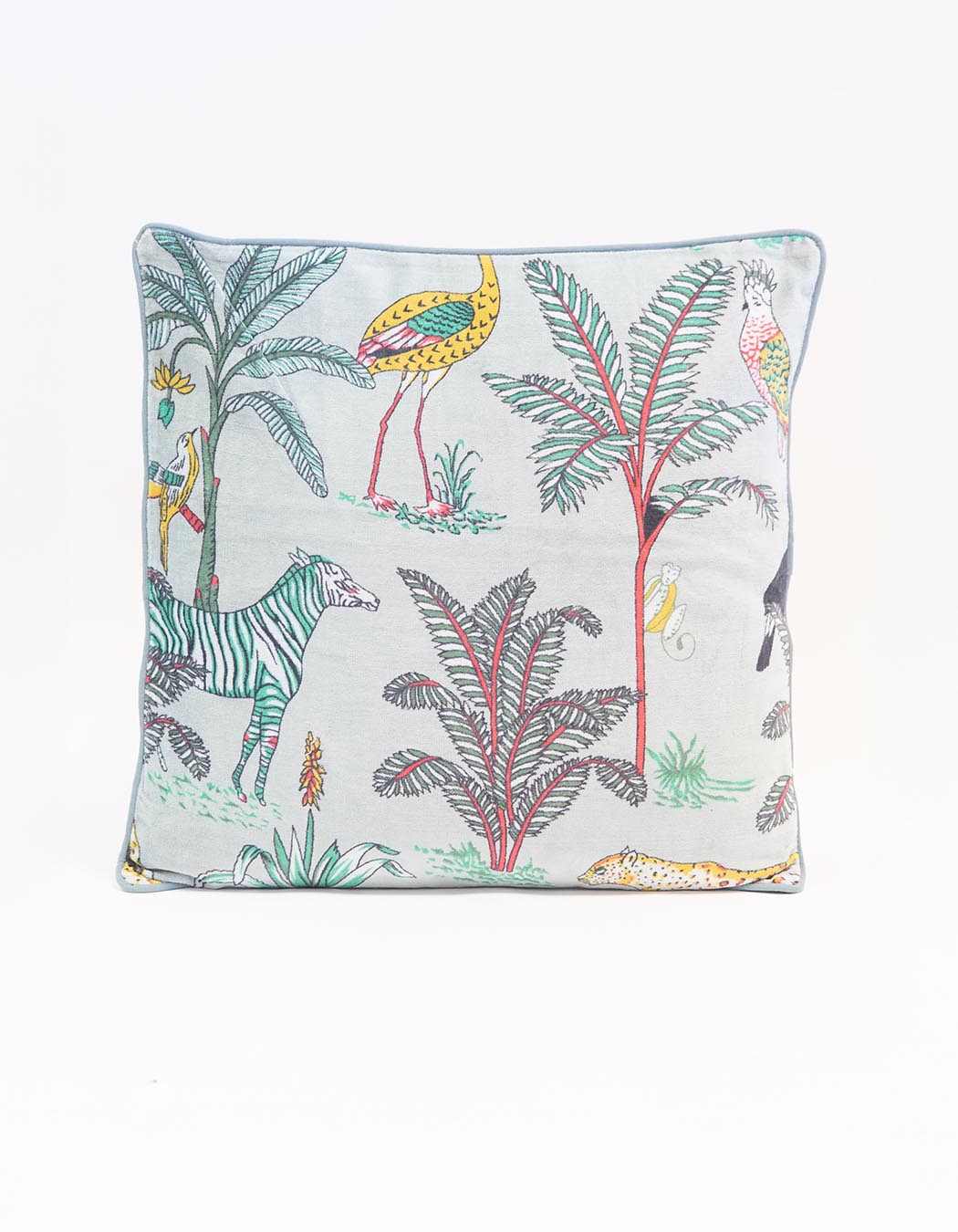 Square printed velvet cushion femme La Fiancée