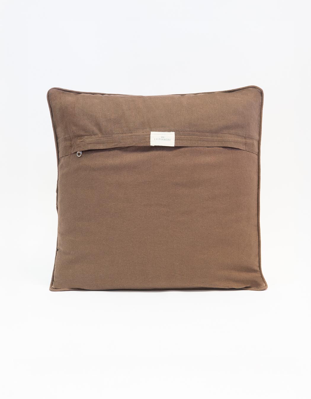 Square printed velvet cushion femme La Fiancée