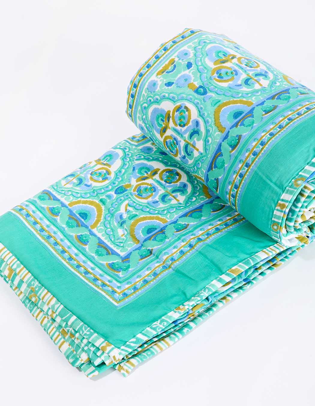Rectangular printed sofa throw femme La Fiancée
