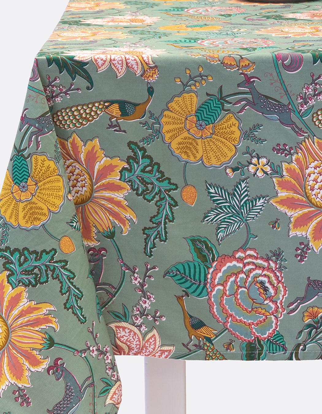 Rectangular printed cotton tablecloth femme La Fiancée