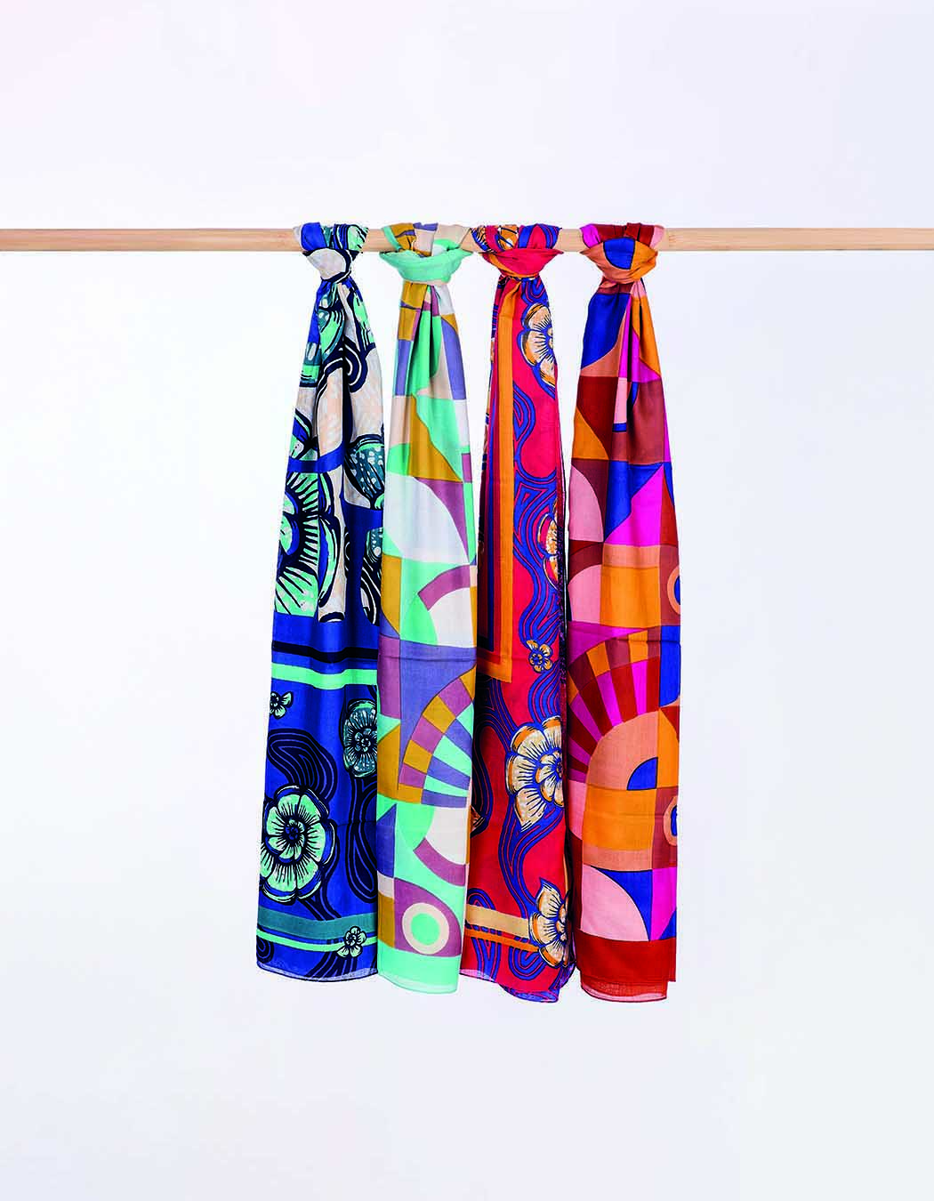 Printed large stole femme La Fiancée