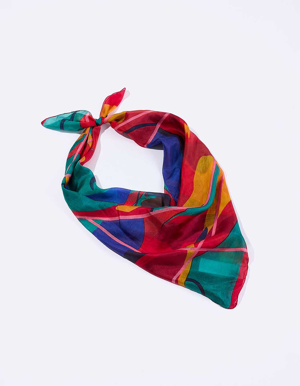 Printed silk scarf femme La Fiancée