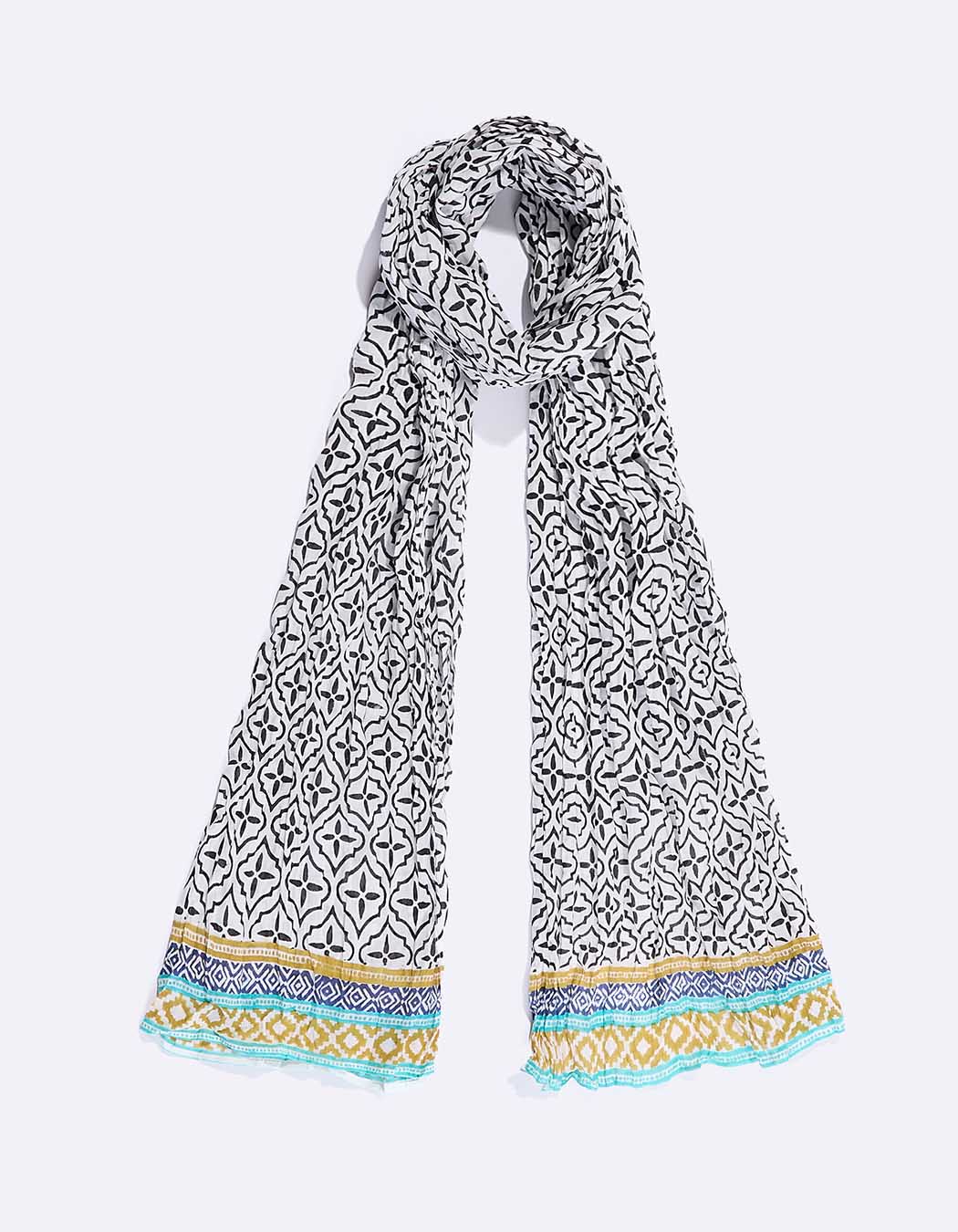 Organic cotton voile scarf femme La Fiancée
