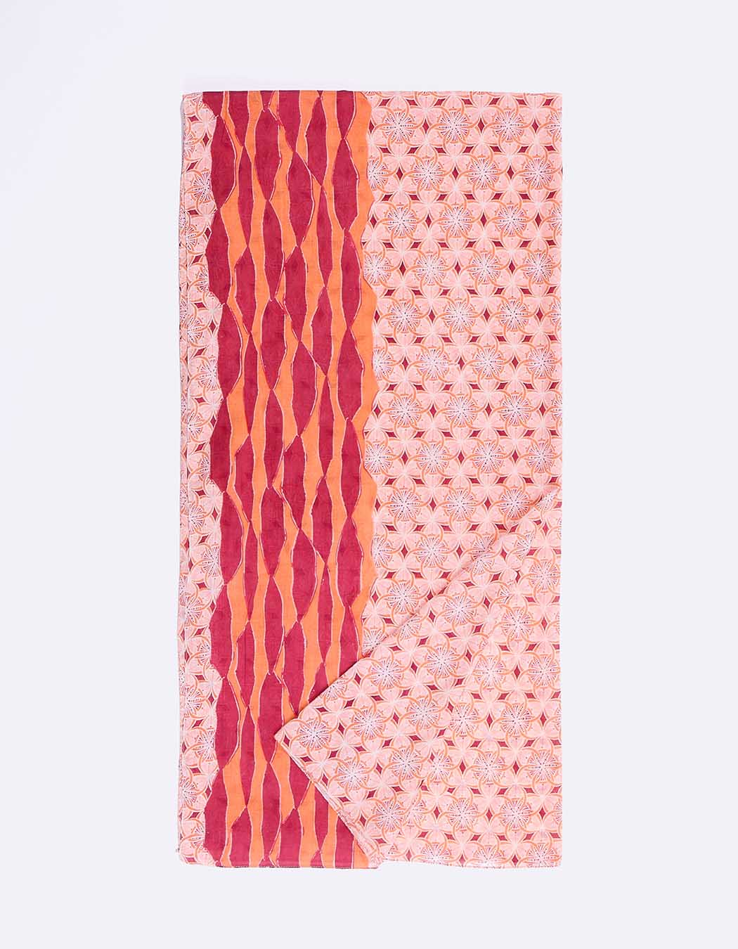 Organic cotton voile stole mix print femme La Fiancée