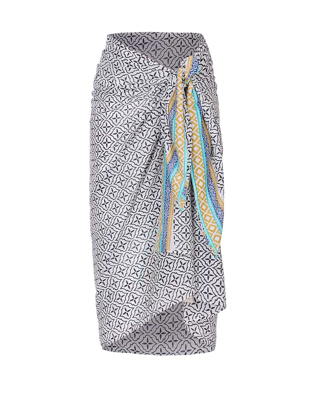 Printed cotton voile pareo femme La Fiancée