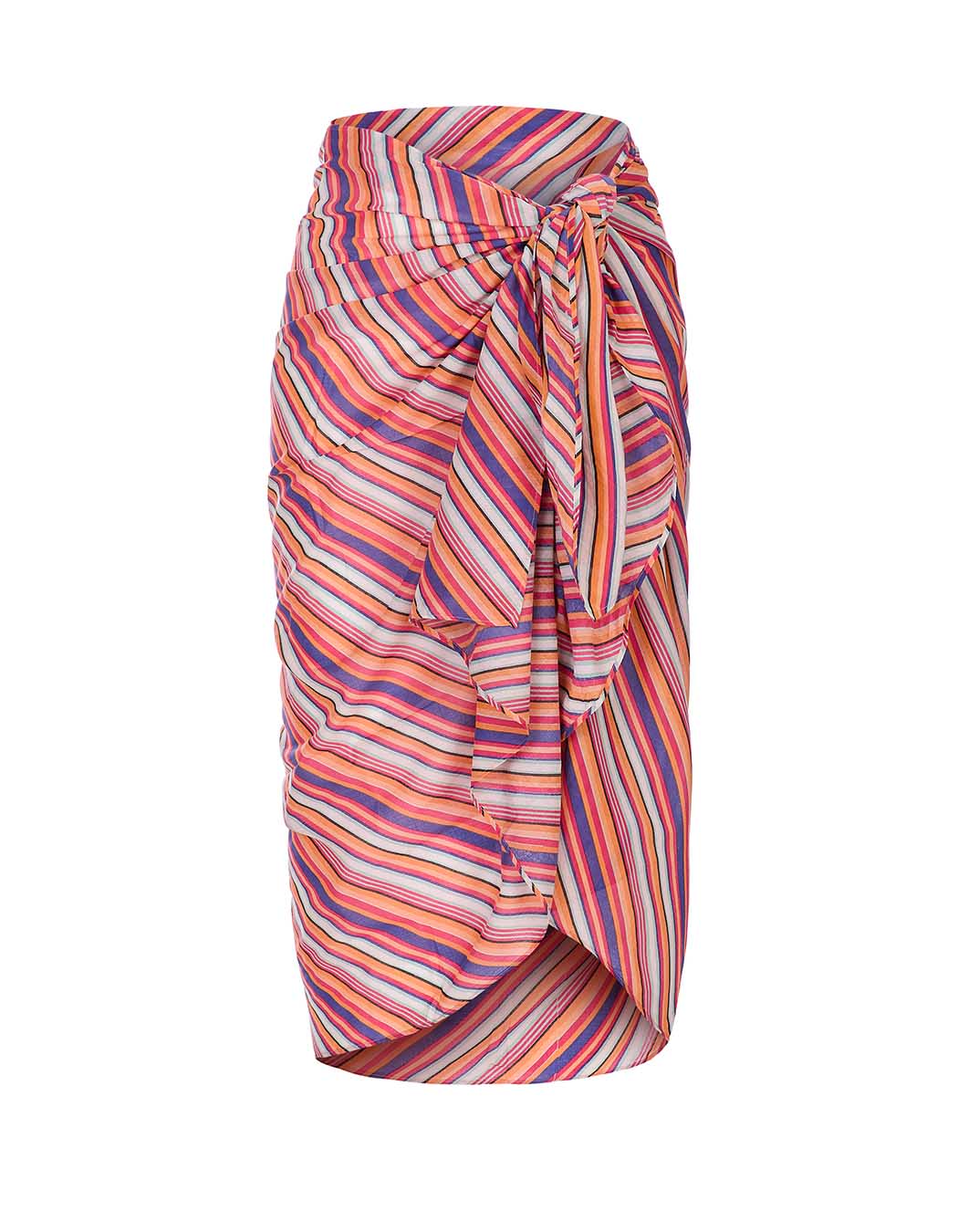 Printed cotton voile pareo femme La Fiancée