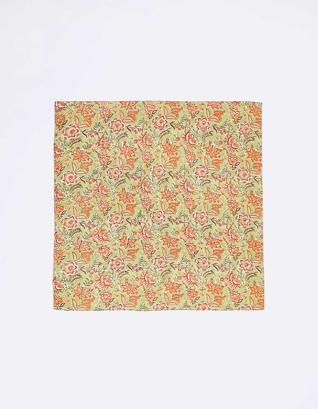 Printed cotton square scarf femme La Fiancée