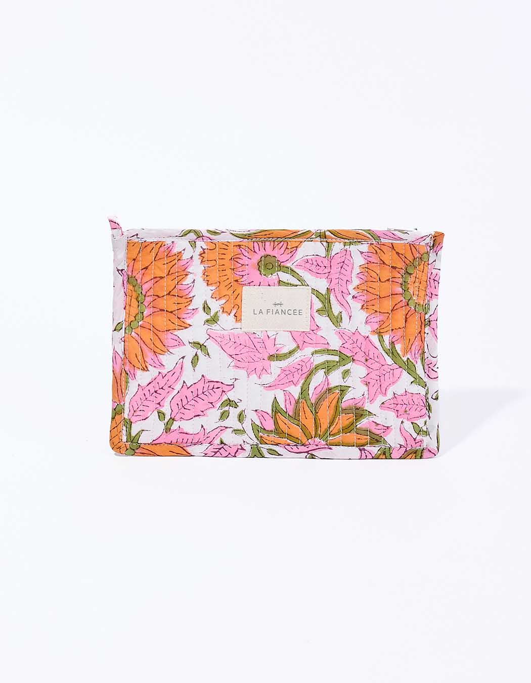 Small quilted cotton pouch femme La Fiancée