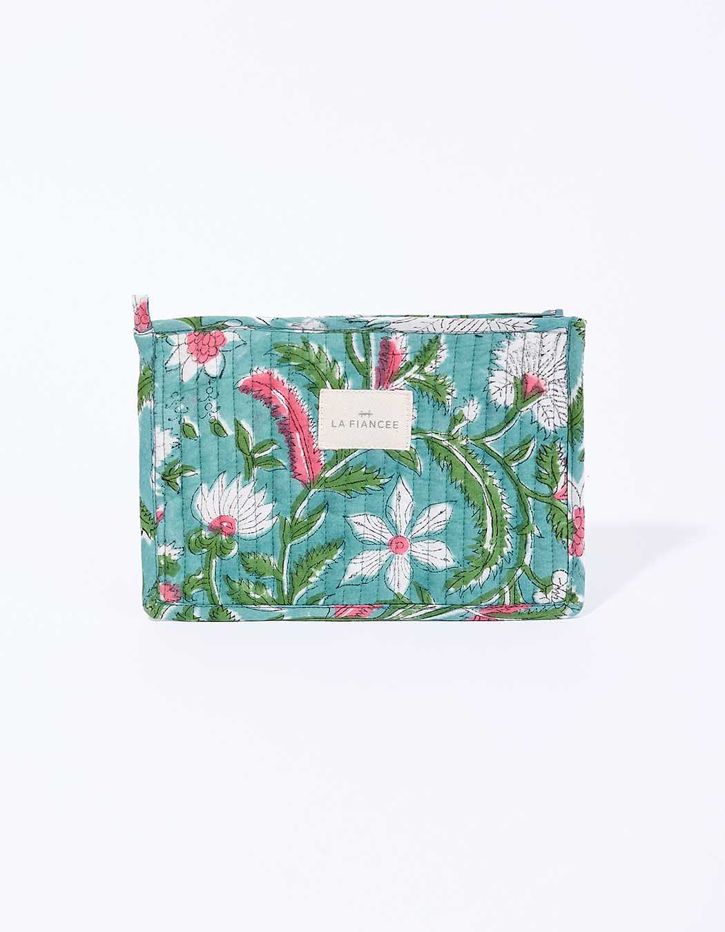 Small quilted cotton pouch femme La Fiancée